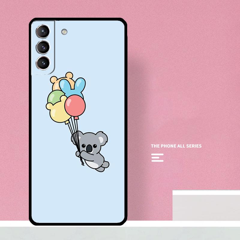 Cartoon Painting Animal Koala Phone Case For Samsung Galaxy S26 S25 S24 S20 S21 S22 S23 Ultra S10 Plus S25 FE Cover Coque