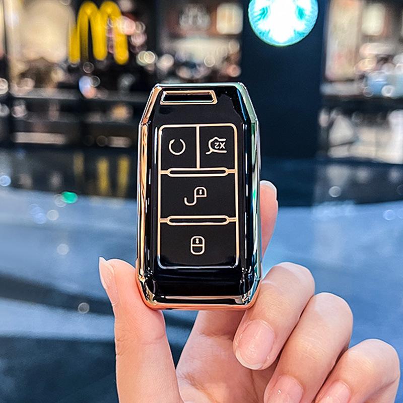 BYD Qin Fuel, E1/E3, Old E2, Yuan Pro, New Energy S2 Car Key Cover Shell with Buckle