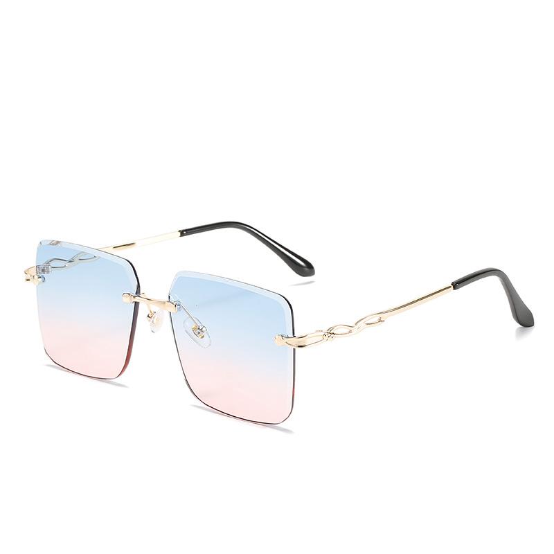 

Солнцезащитные очки Ocean Piece Модные очки с отделкой Женские безободковые металлические солнцезащитные очки S087 New Product