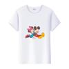 Fashion Disney Cartoon Men Tshirt Female Tops Summer Women Short Sleeve T-shirt Gothic Tee Ladies Mickey Mouse Graphic Clothes