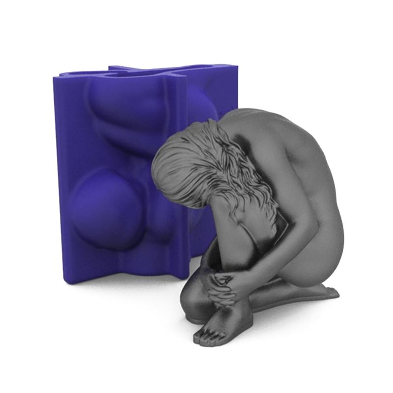 3D-Körperform Kerzenform Silikonform Große Fondantform für Schokolade Handgemachte Kerze Seife Porträt Gipsform Herstellen