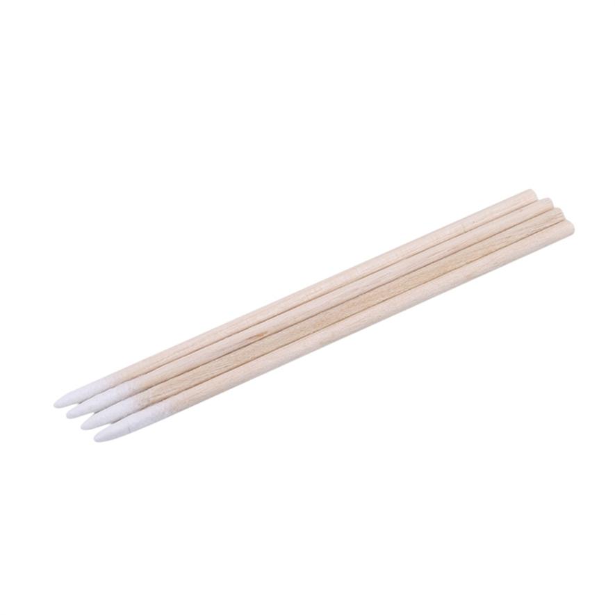 Wattestäbchen-Stäbchen Einweg Tattoo Spitze Wattestäbchen Holz Einzelkopf Make-up Reinigungs-Wattestäbchen Hochwertiges Material Ausgezeichnete Schnelle Lieferung