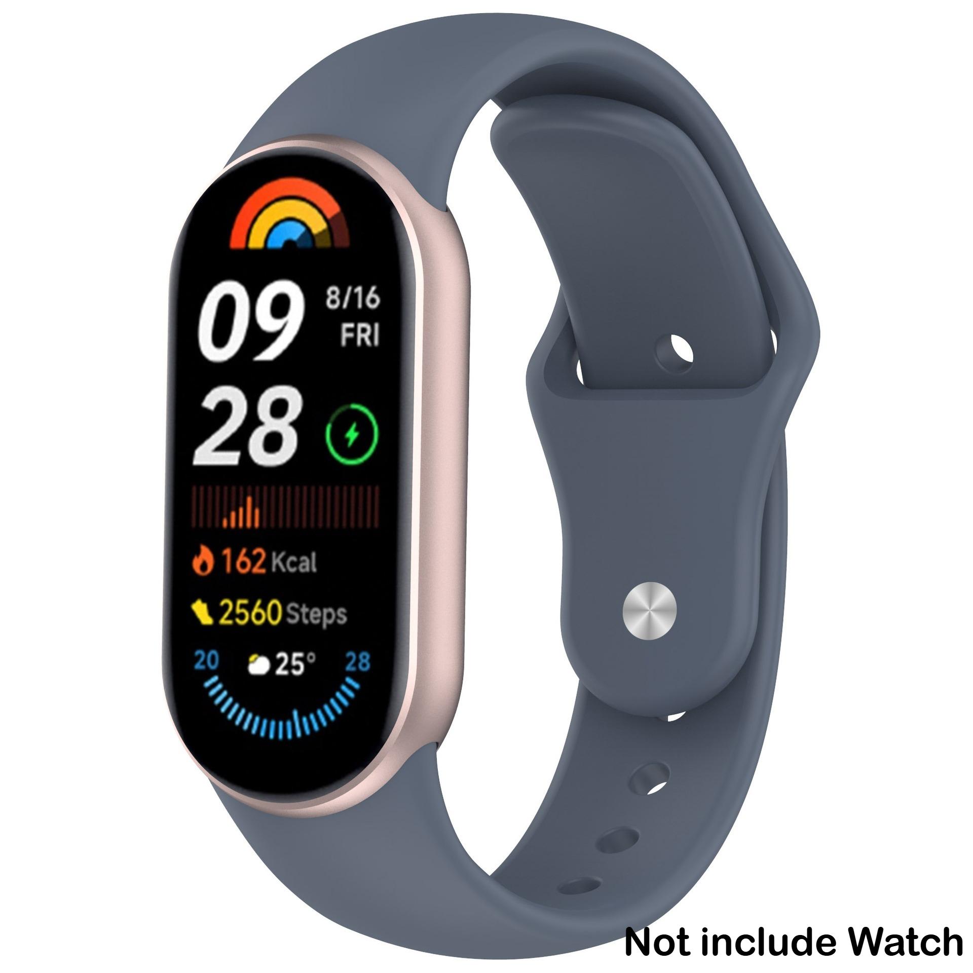 

Силиконовый ремешок для Xiaomi MiBand 10 9 8 Мягкий спортивный браслет для Xiaomi Band 10/9/8 Браслет на запястье Женский Мужской Аксессуары для Умных Часов For MiBand 10 9 8 синий
