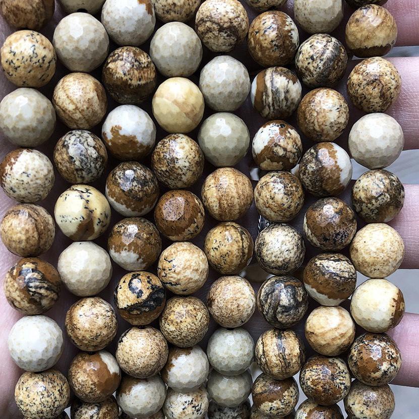 Picture Stone Loose Beads for DIY Jewelry and Accessories