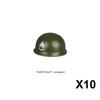 Military Building Block Set Military Supplies Waffen Accessory Soldier Colonel Helmet Gun Rifle M16 Waffen Box Ammunition Brick Toy