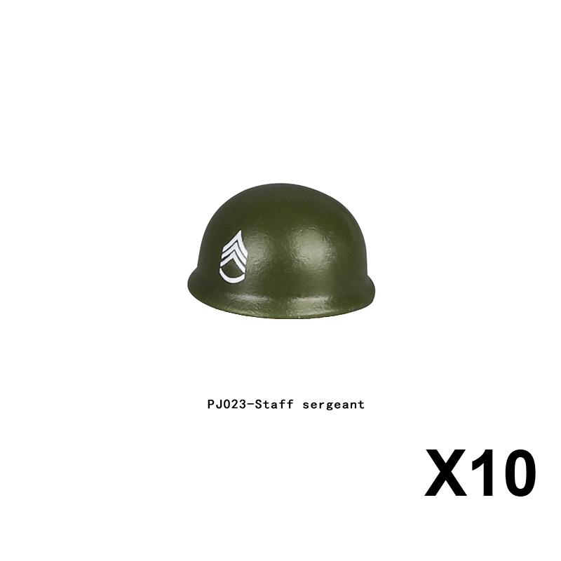 Military Building Block Set Military Supplies Waffen Accessory Soldier Colonel Helmet Gun Rifle M16 Waffen Box Ammunition Brick Toy