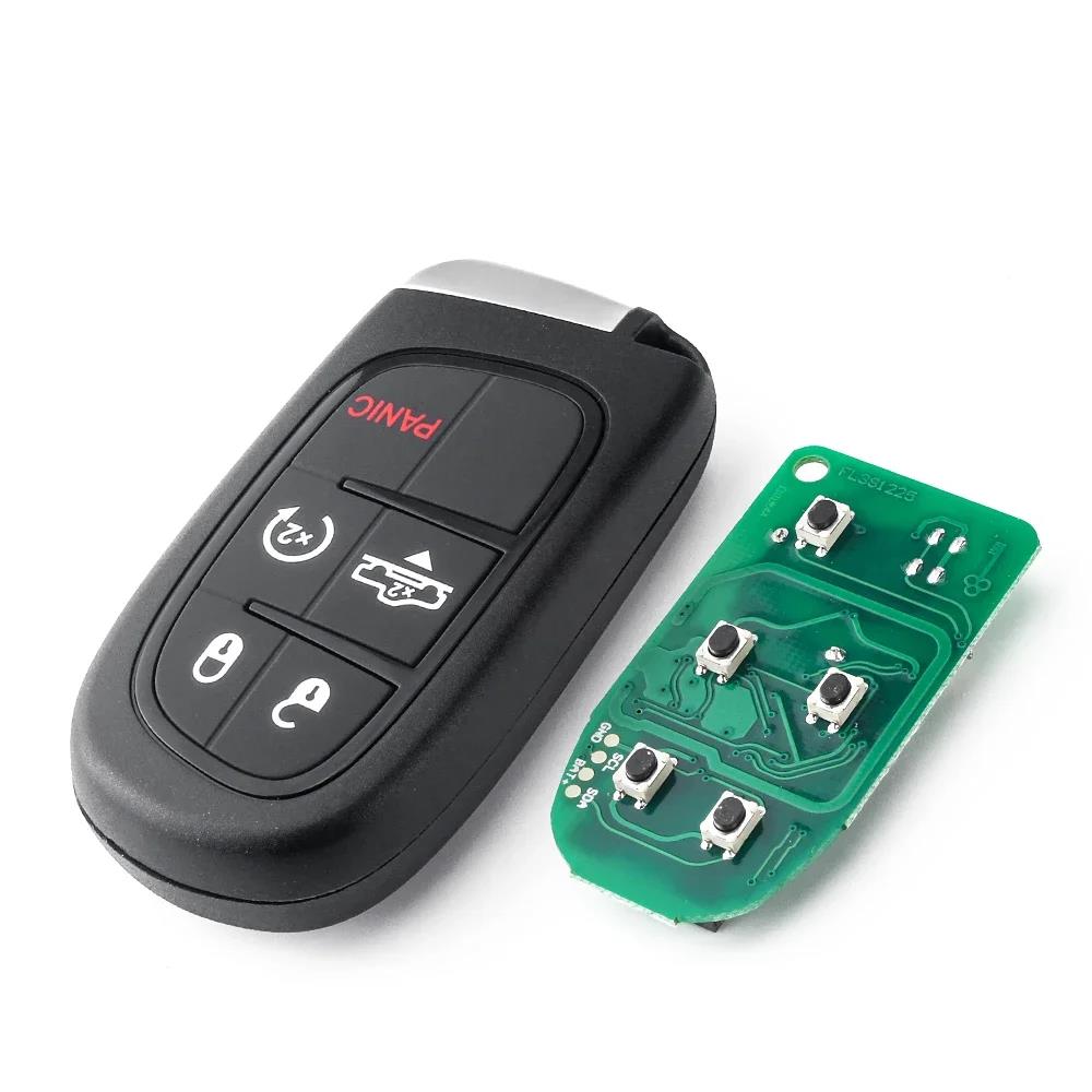 KEYYOU 2/3/4/5B Remote Car Key For Chrysler Jeep Cherokee Dodge RAM Durango FCCID GQ4-54T 434Mhz ID46 PCF7953M Smart Card 2004+
