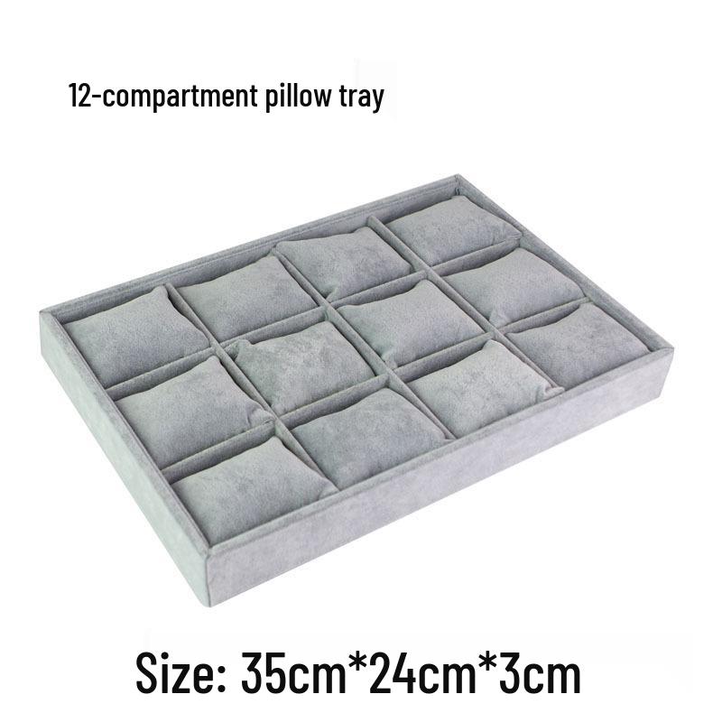 Zestaw biżuterii z lodowego aksamitu: Taca, Rama, Manekin, Przechowywanie naszyjników i bransoletek