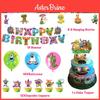 Set Decorațiuni Petrecere de Ziua My Singing Monster Steag Baloane Toppere Tort și Altele
