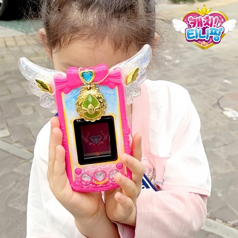 Original Catch Teenieping Sparkling Gem Series Mobile Phone Set Toy Talking Cute Capable Producing Sound Scene Gift