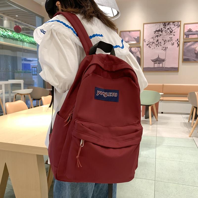 Female Schoolbag Junior Senior High School Large Capacity Campus Backpack Male