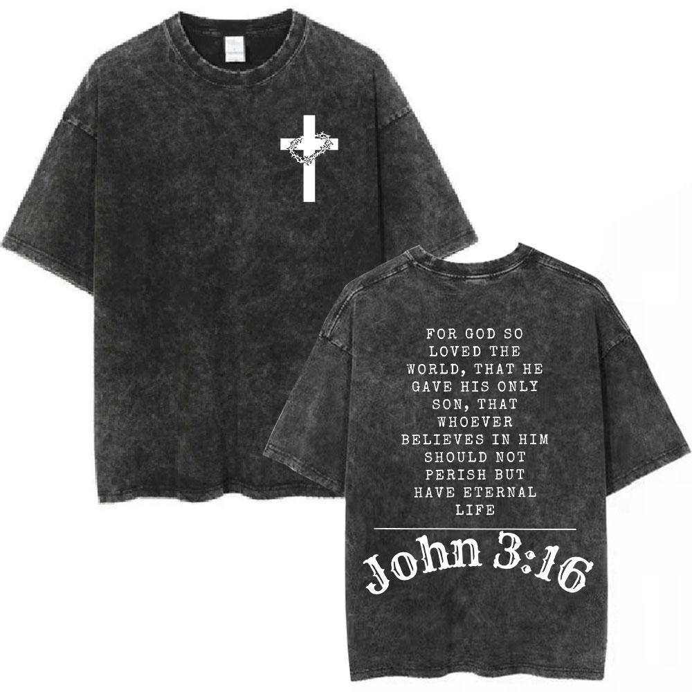 Salvation Jesus Paid It All T shirt Christian Bible Verse Mens Women Clothing Vintage Washed Tshirt Casual Cotton Tshirts Tops