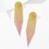 European & American Gradient Diamond Tassel Earrings for Women – High-End Design