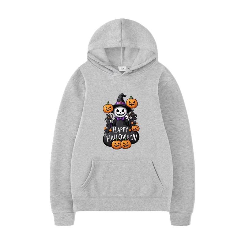 New autumn winter pumpkin themed printed long sleeved hoodie series loose casual sportswear