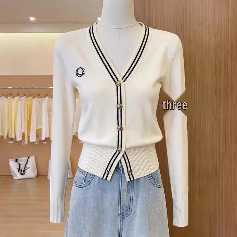 Minimalist V-Neck Knitted Cardigan