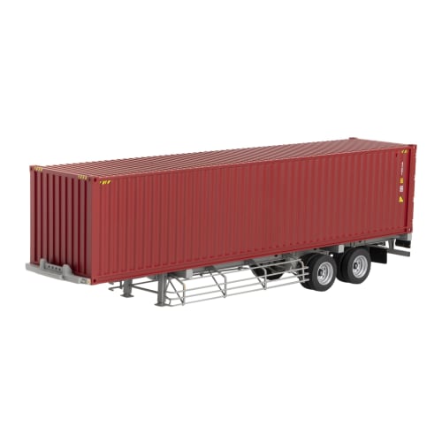 PLATZ Kencraft 1/50 40ft Marine Container (Rust Color) & Dedicated Transport Trailer