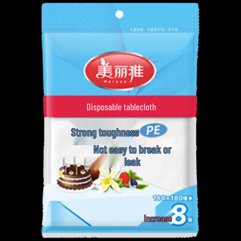 Meiliya Disposable Plastic Tablecloth