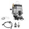 nte Bi-Carb Carburetor, 15mm 2-Stroke Carburetor for 43Cc 47Cc 49Cc 50Cc 52Cc Scooter ATV Dirt Bike Mower
