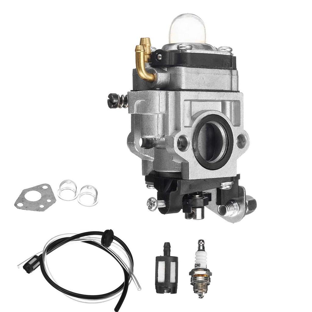 nte Bi-Carb Carburetor, 15mm 2-Stroke Carburetor for 43Cc 47Cc 49Cc 50Cc 52Cc Scooter ATV Dirt Bike Mower