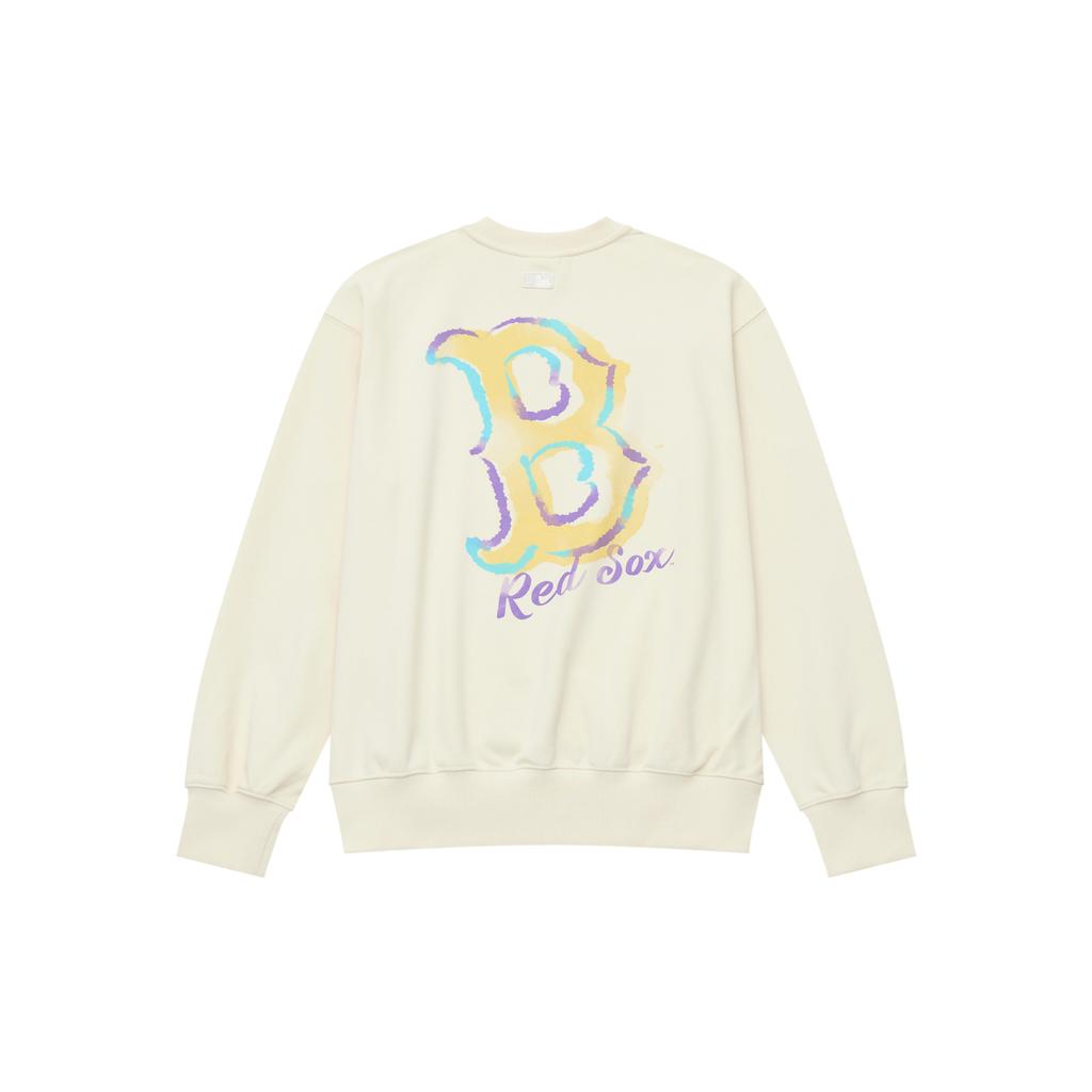 New MLB Boston Red Sox Basic Collection 25FW Sweatshirt Unisex 3AMTB3254-43CRS