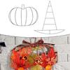 Stylish and Spooky Witch Hat Shaped Wreath Frame for Halloween Decor