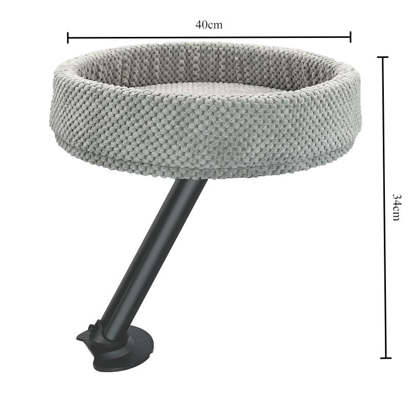 Floating Cat Nest Desktop Pet Bed Office Desk Cat Climbing Frame Soft Pet Beds for Kitten Cat Climbing Frame for Desk Mats серый