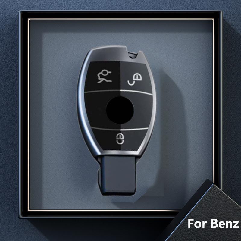 

Titanium Gray Remote Car Key Case Cover for Mercedes Bnez CLA GLC GLA GLK W203 W210 W211 W204 W176 A B C R Class AMG Accessories