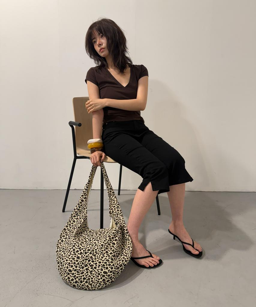 Salbol Fig Leopard Bag [Beige]