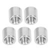 50Pcs Coupling Nut Stainless Steel M5 Round Rod Connector Nut Female Thread for Connection