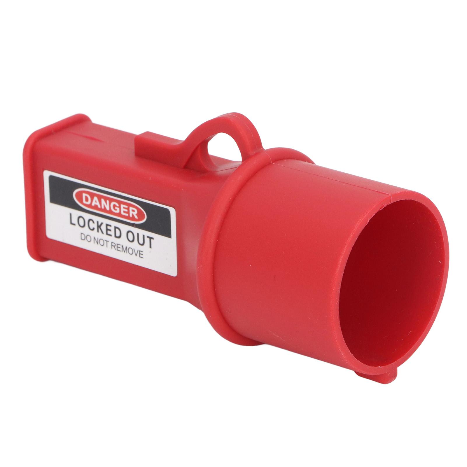 

Industrial Socket Lock Device Electrical Energy Isolation Waterproof Safe Lockout Tagout Kit 40mm ID червоний