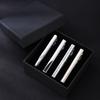 Elegant Tie Clip for Formal Event Men Business Suit Tie Clip Official Neck Tie Holder Tie Pins Gift Box Tie Bar 4Pieces