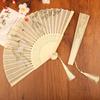 Manual Fan Wedding Motives Ancient Costume Chinese Style Foldable Hand Fans  Hand Fans Wood Foldable Hand Fan