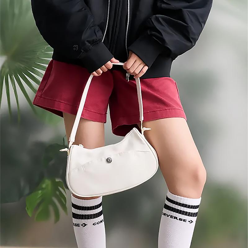 Converse Polyester Shoulder Bag Unisex White 10027650-A02