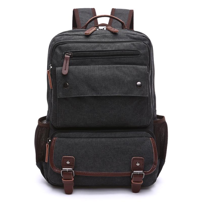 2026 New Men Handheld Dual Use Laptop Backpack, Large Capacity Outdoor Travel Backpack Student School Bag чёрный