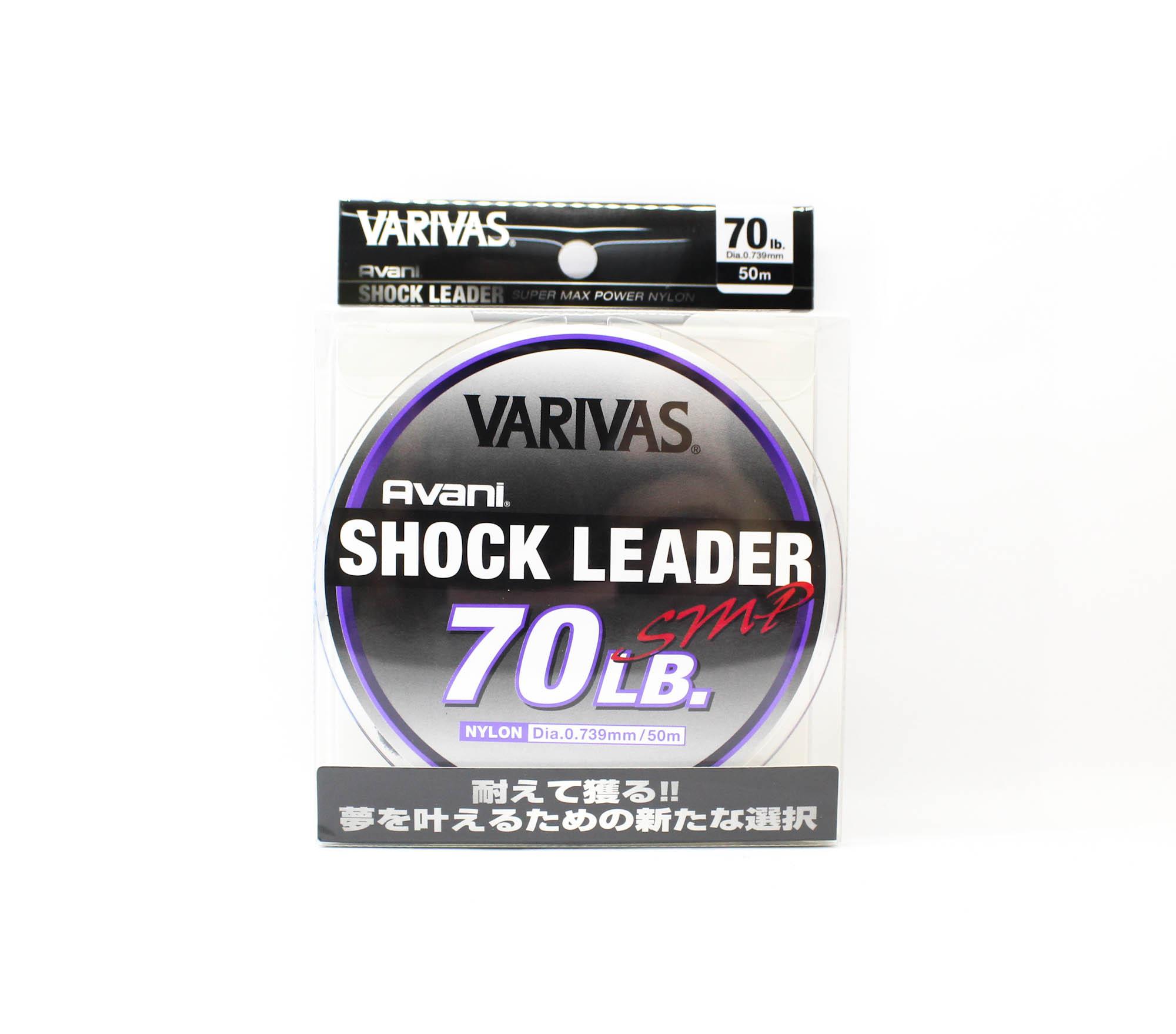 

Varivas Nylon Avani SMP Shock Leader Line 50m 70lb (0020) чистый/фиолетовый