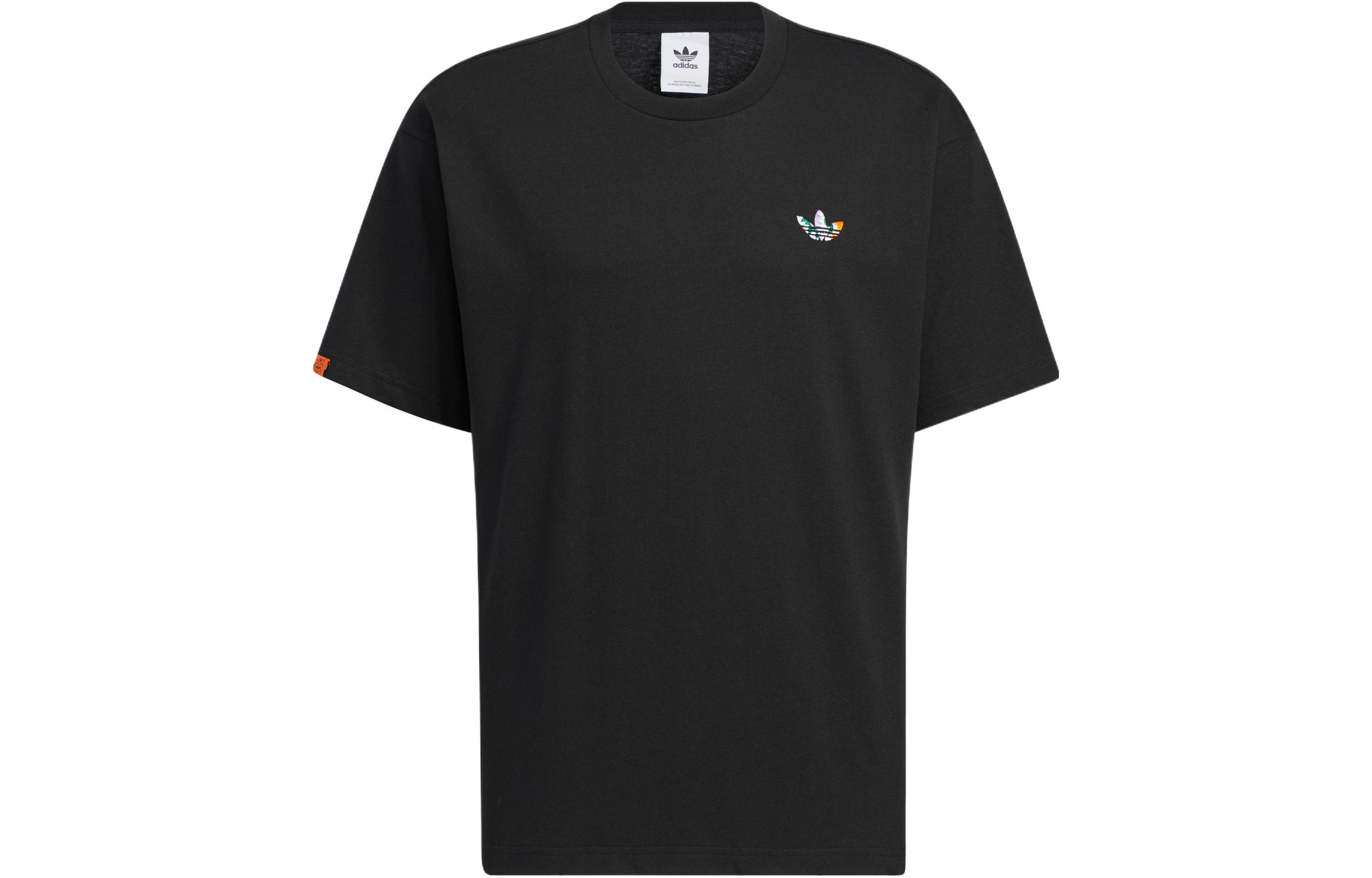 Adidas Originals Set in Sleeve T Shirt Unisex Black HR6455 XL