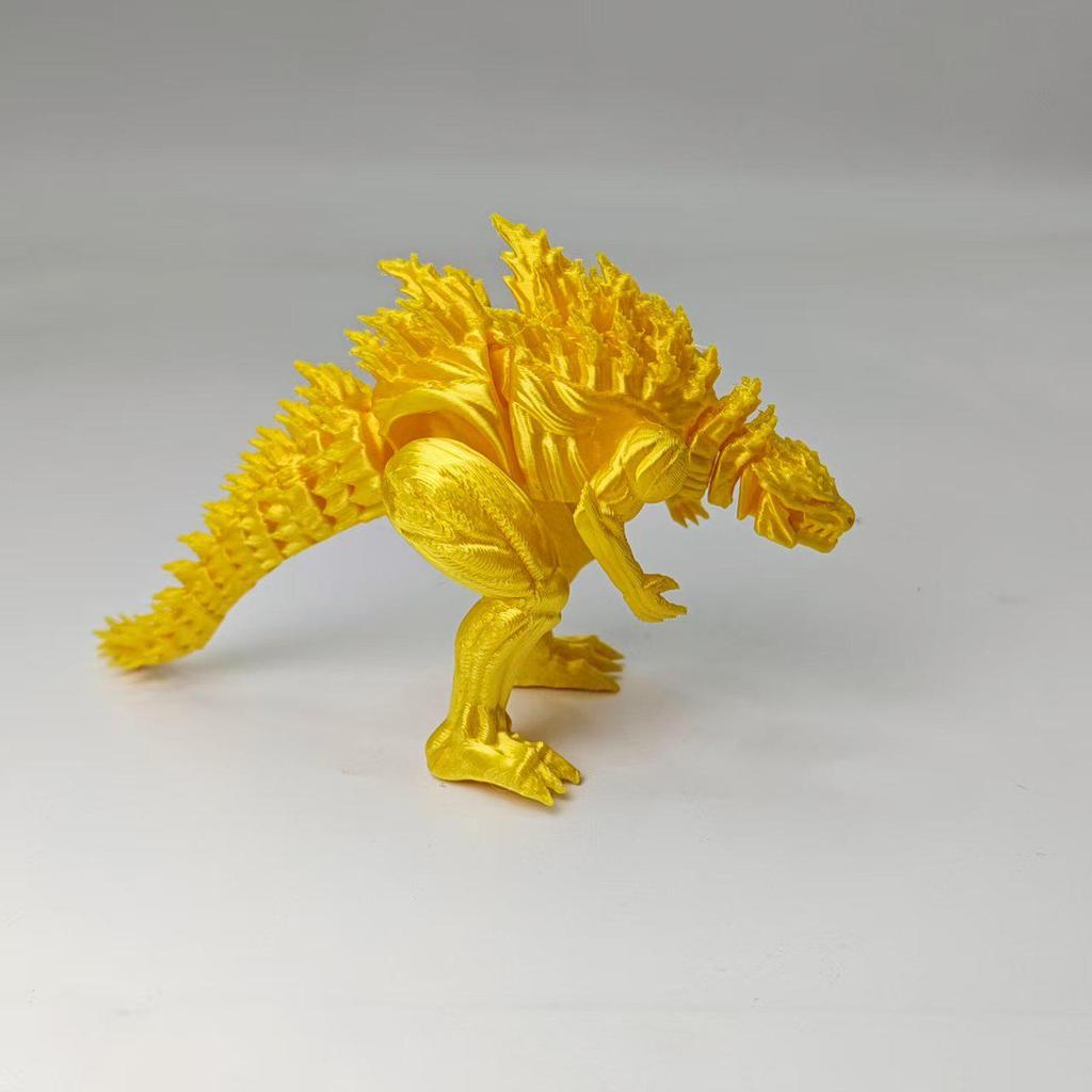 3D Printed Movable Godzilla Dinosaur Model - Creative Toy Gift for Boys