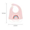 Cute Baby Bibs Waterproof Silicone Bib Feeding Infant Newborn Cartoon Apron ToddlerX Adjustable Bib Burp Cloths with Pocket