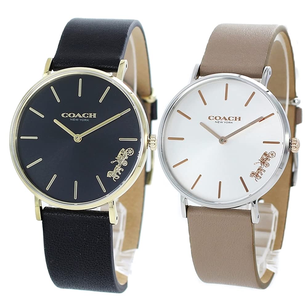 

Pair Watch Perry Boys Size 2 Matching Simple Slim Leather 1450333314503119 Watch [Coach] [Item]