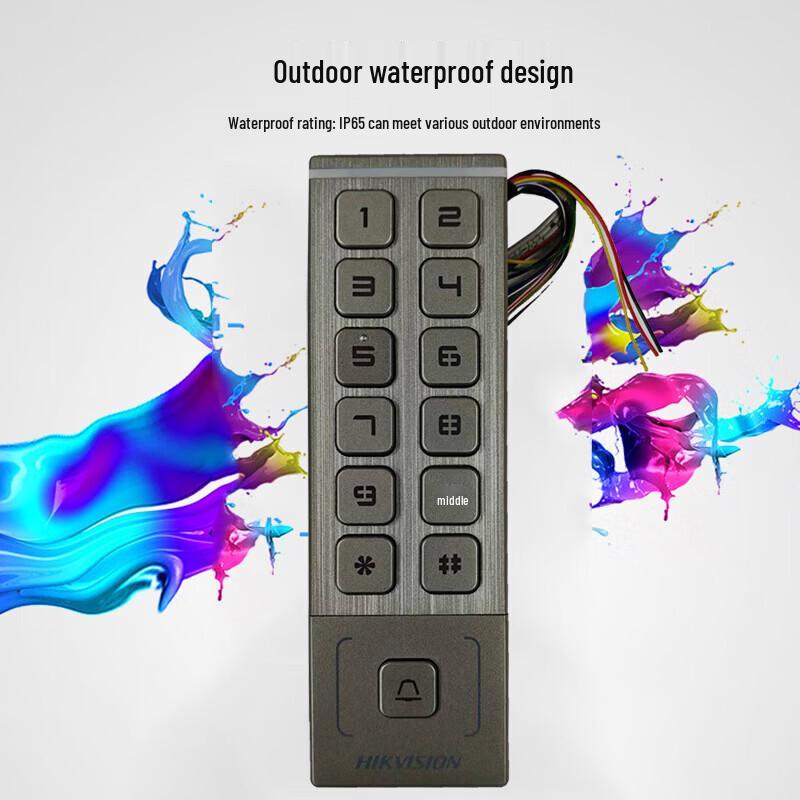 Hikvision DS-K1T809 Σειρά Εξωτερικός Τερματικός Σταθμός Ελέγχου Πρόσβασης Βύσμα CN (περιλαμβάνεται αντάπτορας)