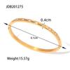 Summer Titanium Steel Bracelet - Fashionable and Versatile Stainless Steel Zirconia Set Bracelet with Retro Design Hand Ring