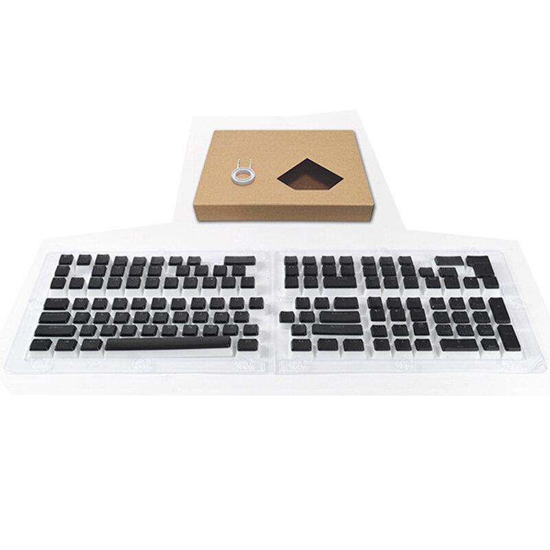 129Key General Pudding PBT Keycaps Two-color Injection OEM Translucent Keycap for 61/62/68/84/87/104/108/980k Mechanical Keyboar