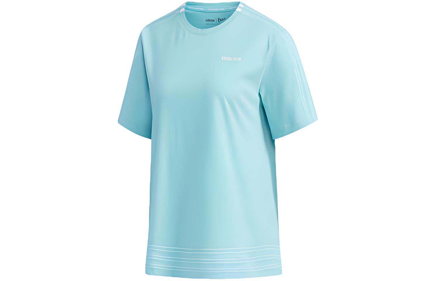 Adidas Neo Drop Shoulder Sleeve T Shirt Women s Blue DW7732 M
