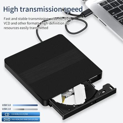 2-in-1 USB 3.0 Type-C Slim Optical Drives External DVD RW CD Player Writer Drive Burner Reader for Laptop PC DVD Burner Portable