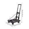 Utility Cart Practical Folding Grocery Cart for Office Moving House Shopping