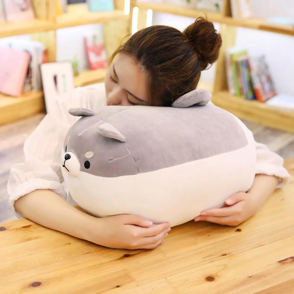 30-50CM Cute Fat Shiba Inu Dog Plush Toy Stuffed Soft Animal Pillow Cushion For Children Kids Birthday Xmas Gifts