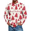 Men's Casual Style Solid Color Loose  Shirt Long-sleeved Top