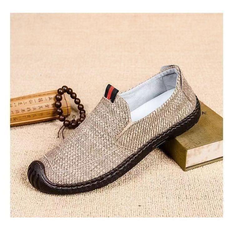 

Мужская модная обувь без шнуровки из эластичной ткани, легкая и удобная, дышащая повседневная обувь на плоской подошве 44