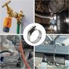 25 Pack Stainless Steel Hose Clamps, 1/4 Inch To 1/2 Inch Worm Gear Metal Hose Clamps for Pipe, Dryer Repair, Tubing and Fuel Line