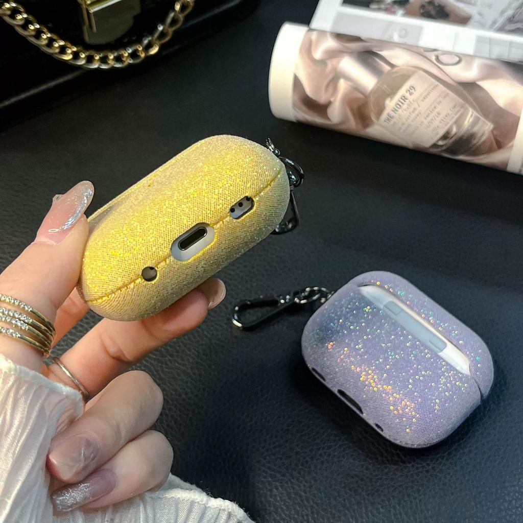 Glitter sequined apple earphone cover for AirPods 1 /1 full bag with buckle iphone earphone case pro1